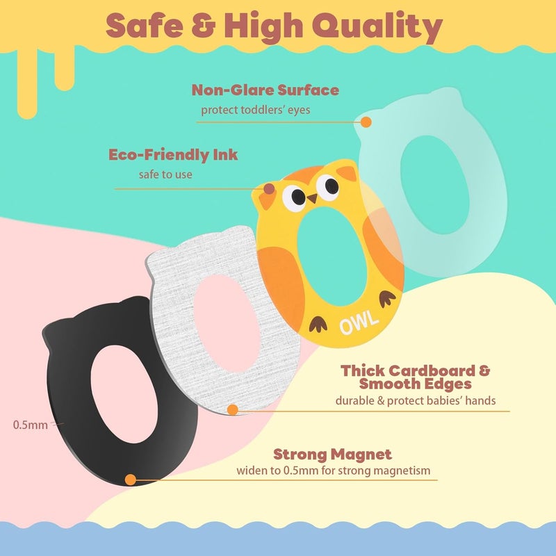 Thboxes Magnetic Letters and Numbers, 52 Pieces Colorful Fridge Magnets for Toddlers 3-5, 26 Uppercase Magnetic Letters 21 Numbers 5 Symbols, for Kids Toddlers Preschool Spelling Learning - Image 3